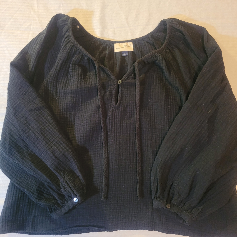 Women's Ren Faire Peasant Style Long Sleeve Blouse - Size Medium